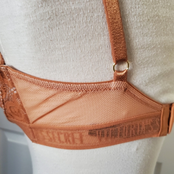Victoria's Secret Very Sexy Push Up Underwire Tan Lace Bra Women's 36D - Picture 6 of 15